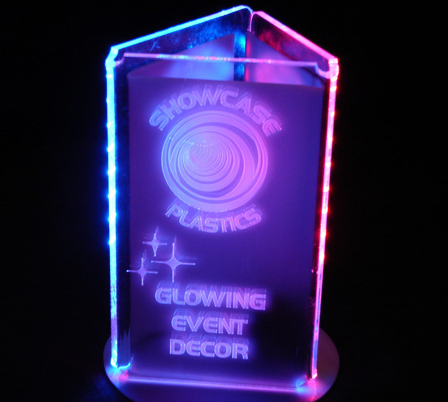 3 Sided Table Centerpiece-12" tall - 1 or 2 color