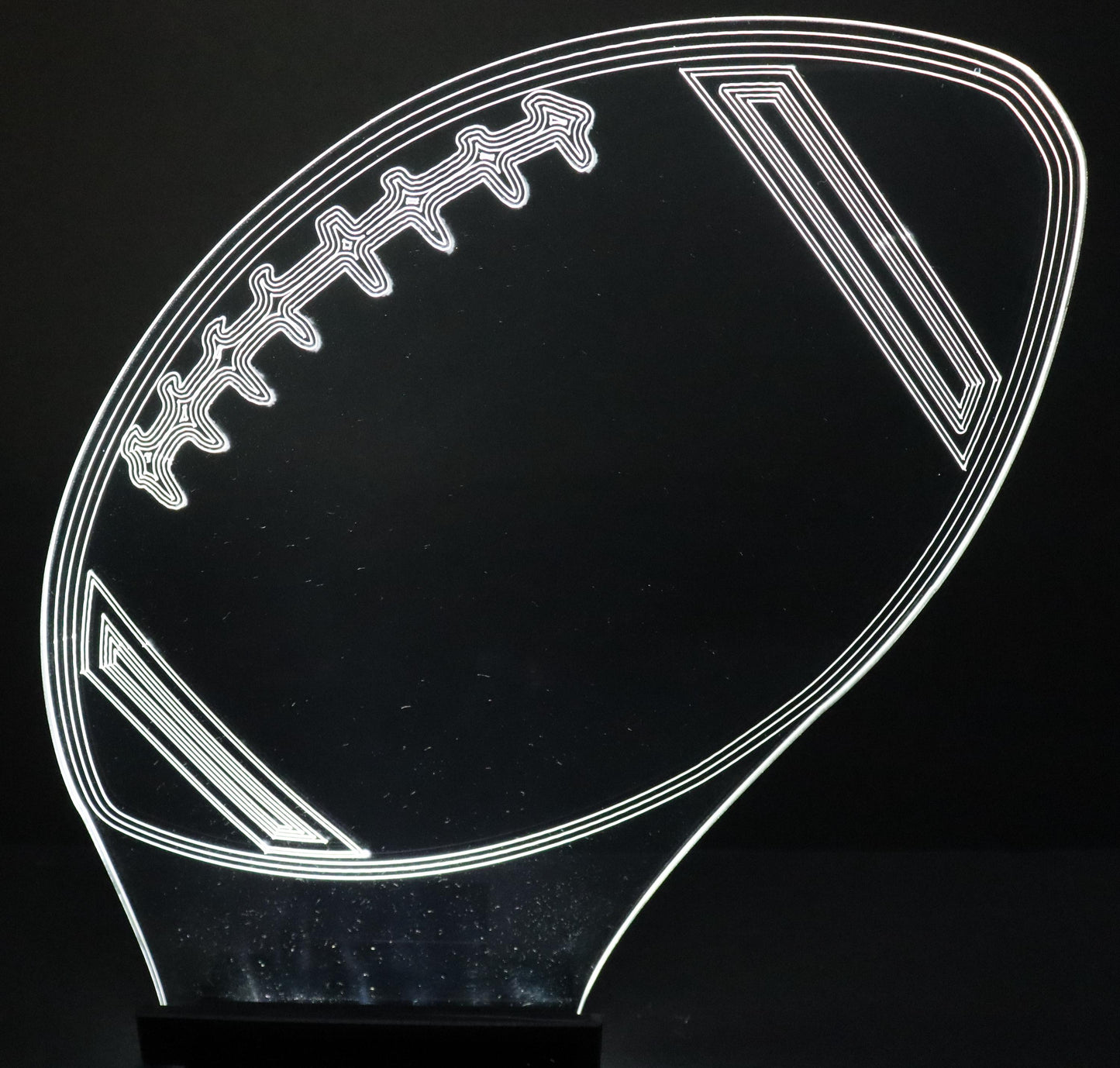 LED Football Centerpiece-12" wide x 10" high-Table Decor-9 Volt Battery Powered-Add your logo or message!