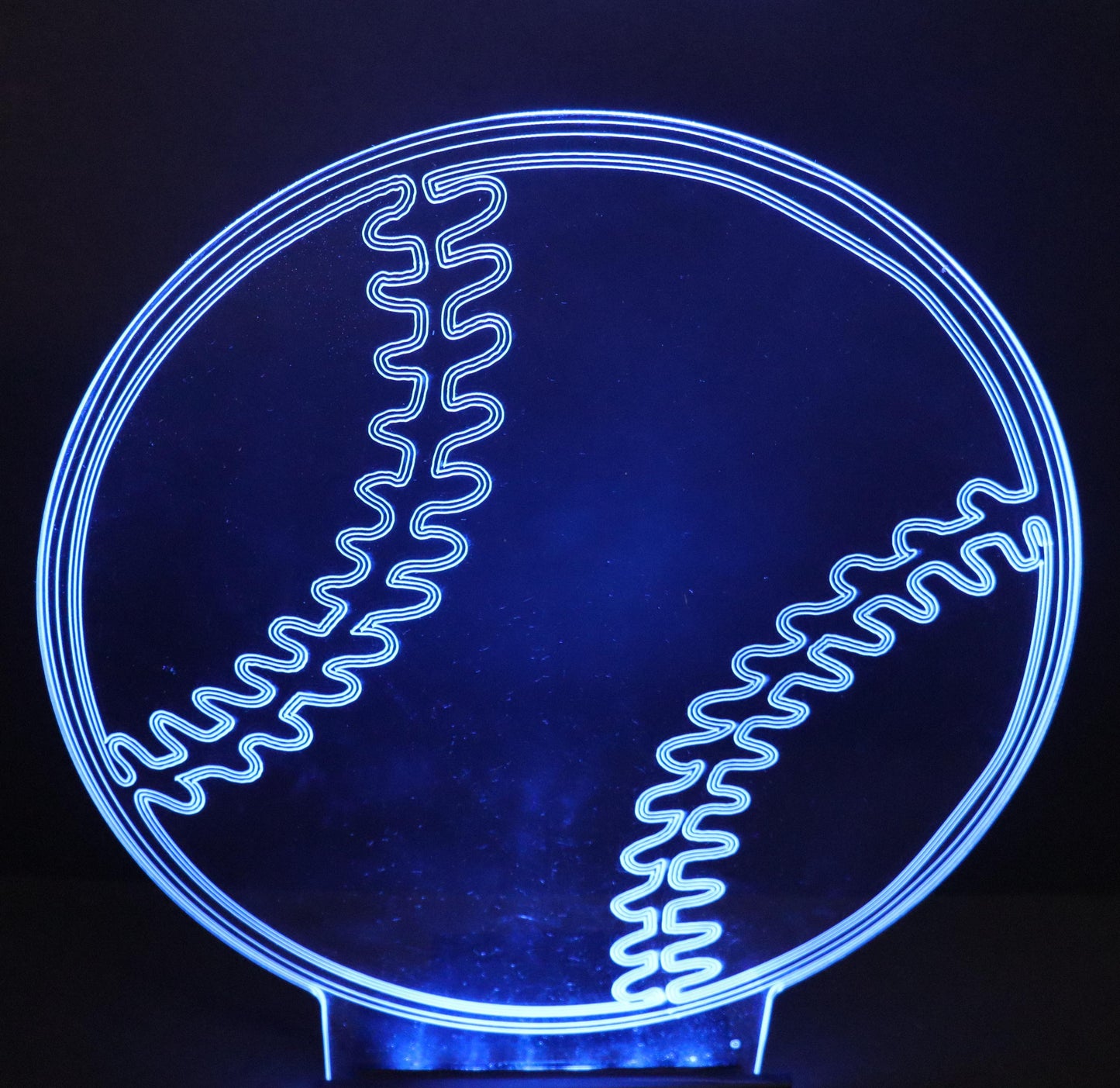 LED Baseball Centerpiece-10" wide x 12" high-Table Decor-9 Volt Battery Powered-Add your logo or message!