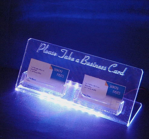 LED Glowing Business Card Holder (2 pockets)