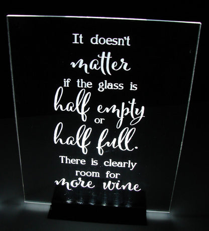 Glowing LED Sign... Any message or logo..Economy Model...9V Battery Powered..8" x 10"