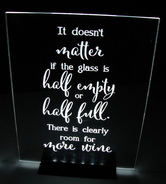 Glowing LED Sign... Any message or logo..Economy Model...9V Battery Powered..8" x 10"