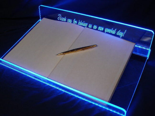 LED Glowing  Signature Book Display 22" x 14" x 3"