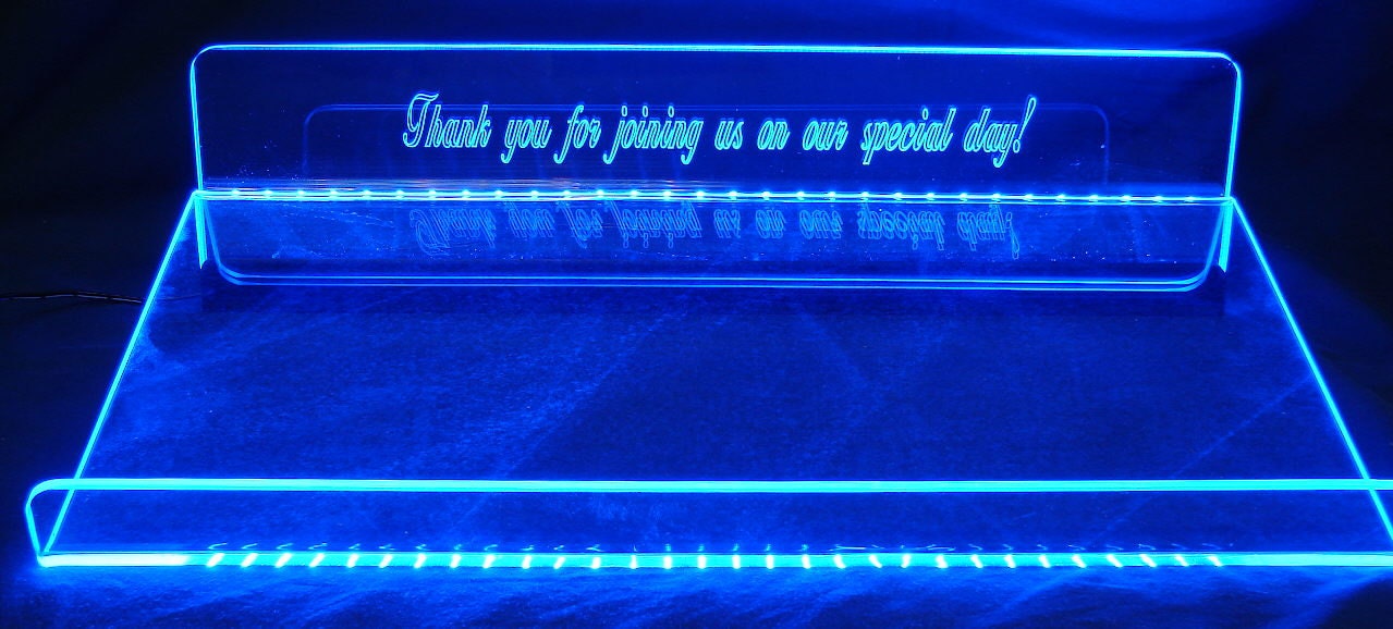 LED Glowing  Signature Book Display 22" x 14" x 3"