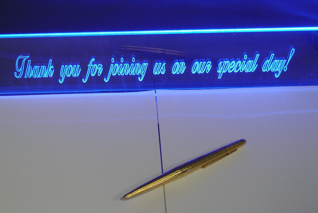 LED Glowing  Signature Book Display 22" x 14" x 3"