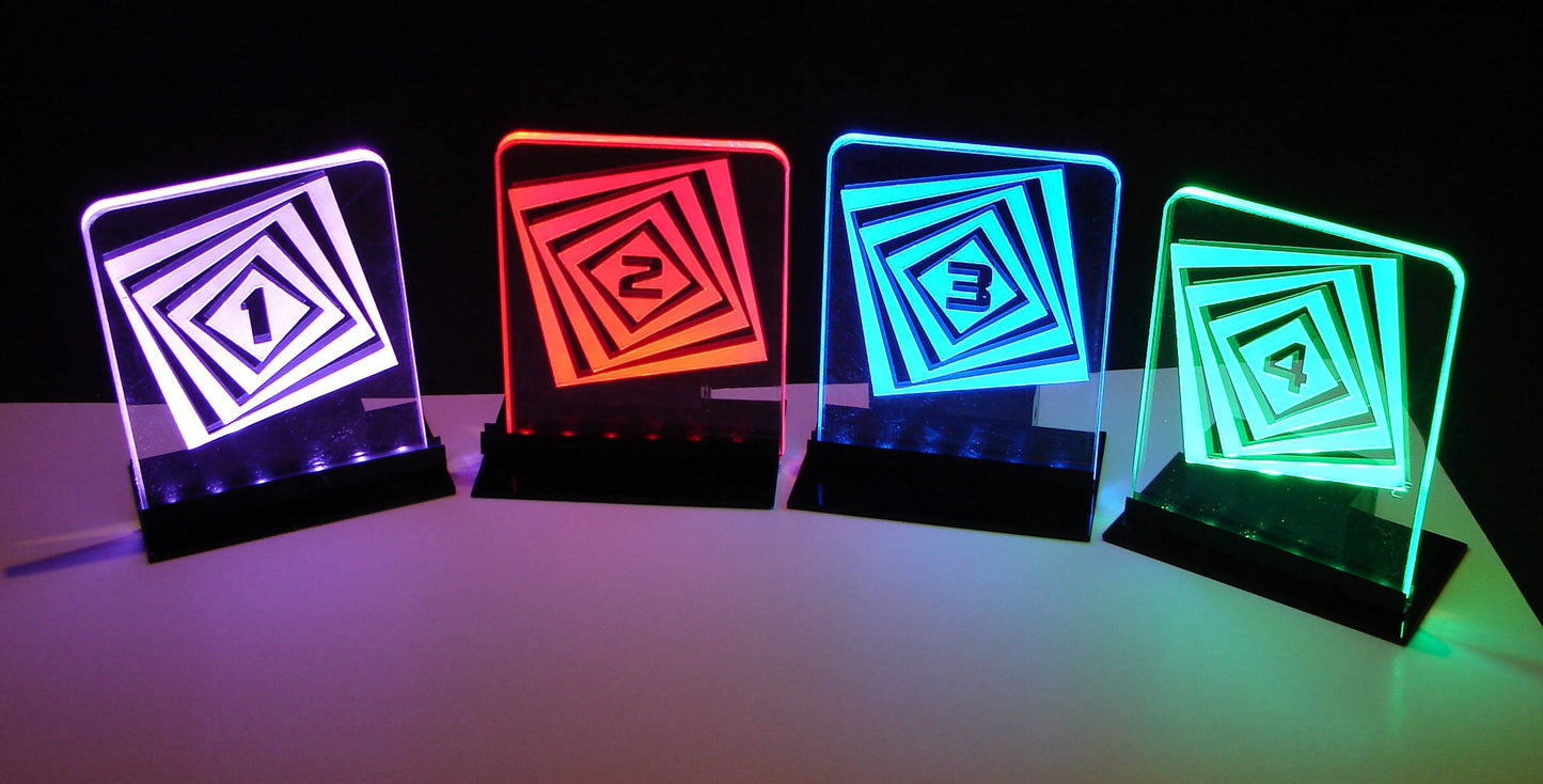 LED Table Number-Set of 4- Geometric