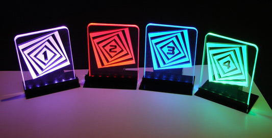LED Table Number-Set of 4- Geometric
