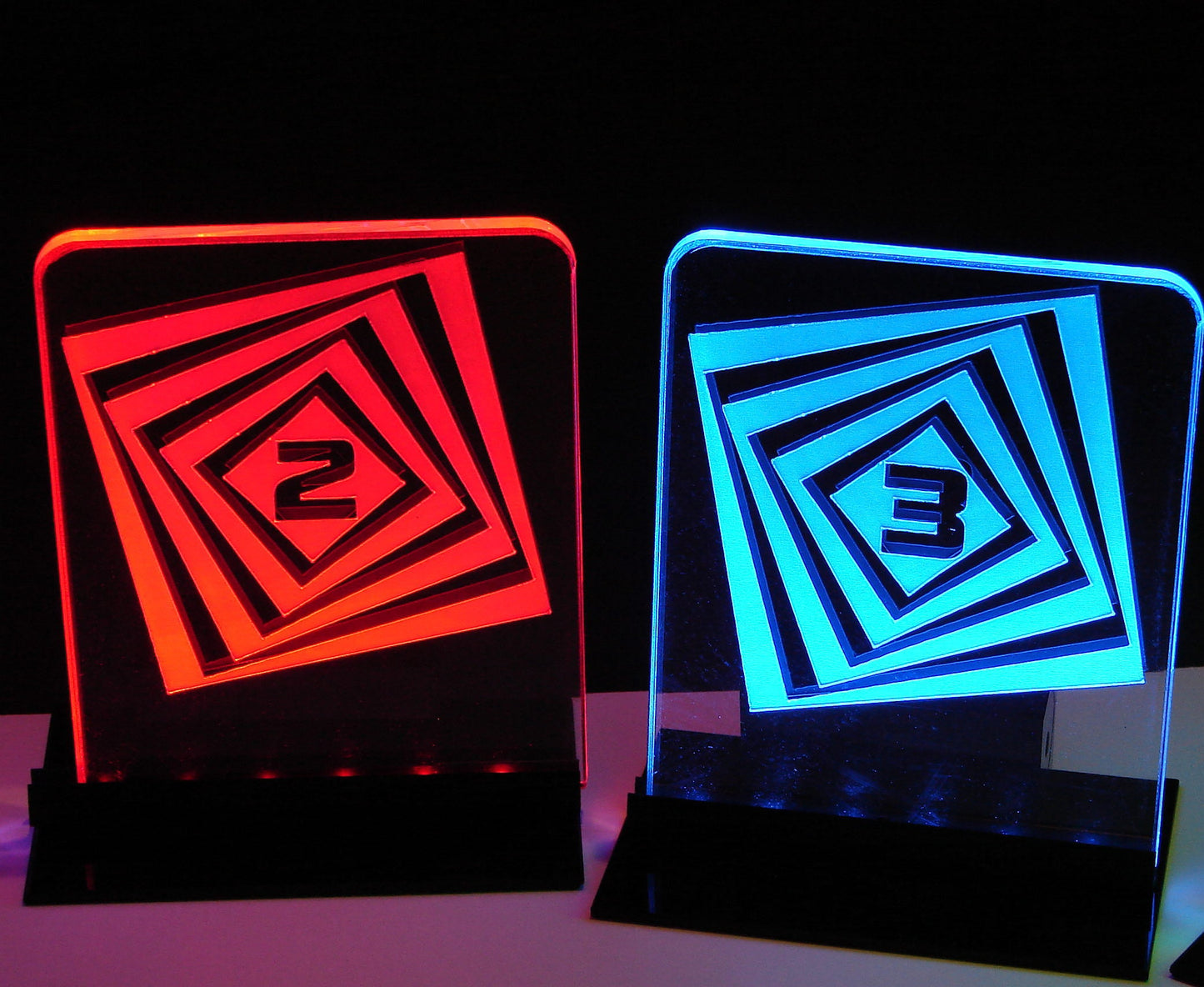 LED Table Number-Set of 4- Geometric