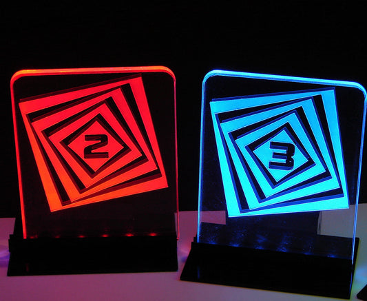 LED Table Number-Set of 4- Geometric