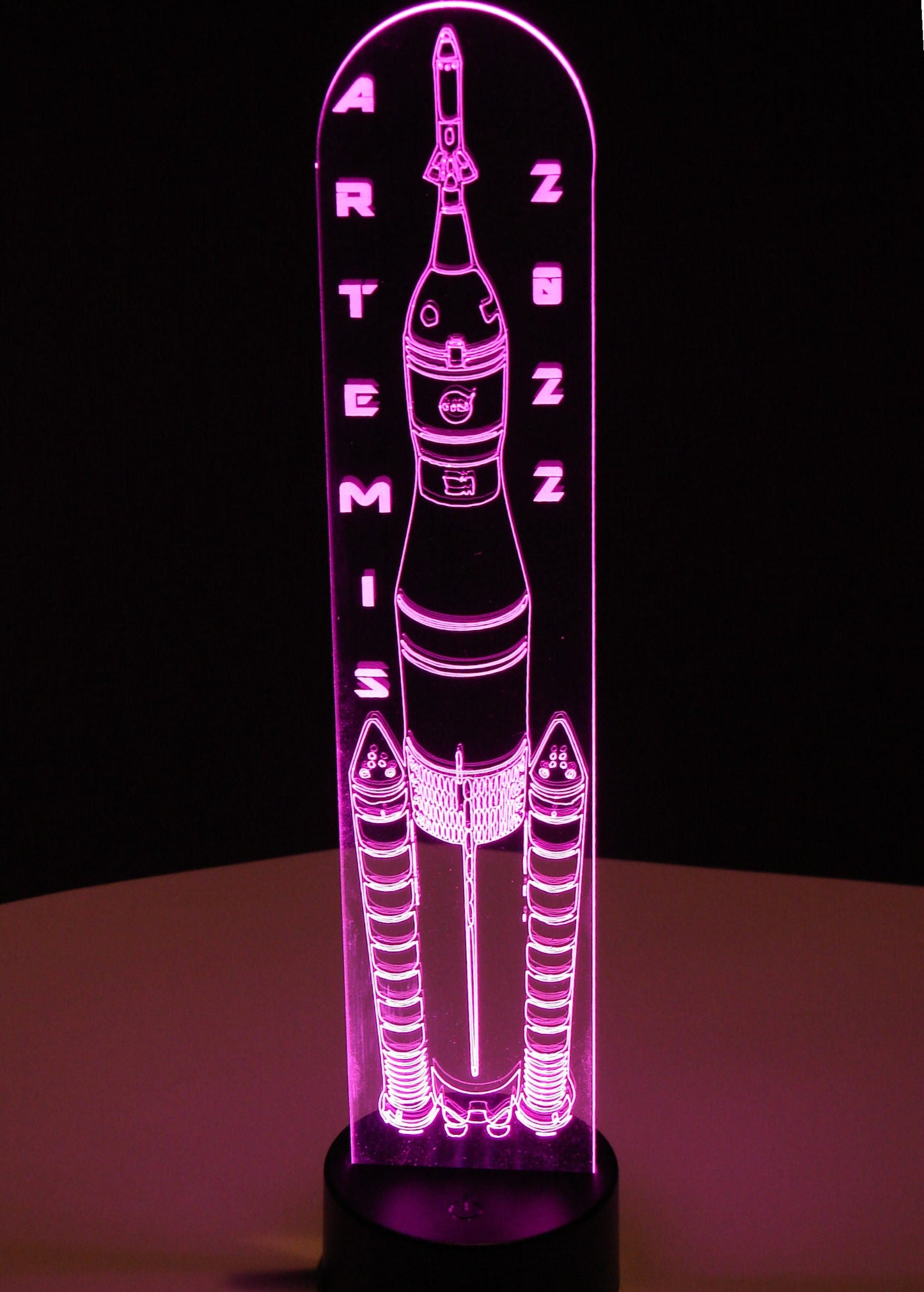 Artemis Moon Rocket Night Light- 16" tall