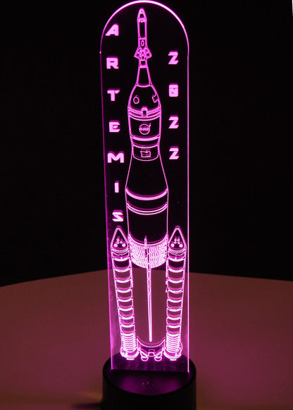 Artemis Moon Rocket Night Light- 16" tall