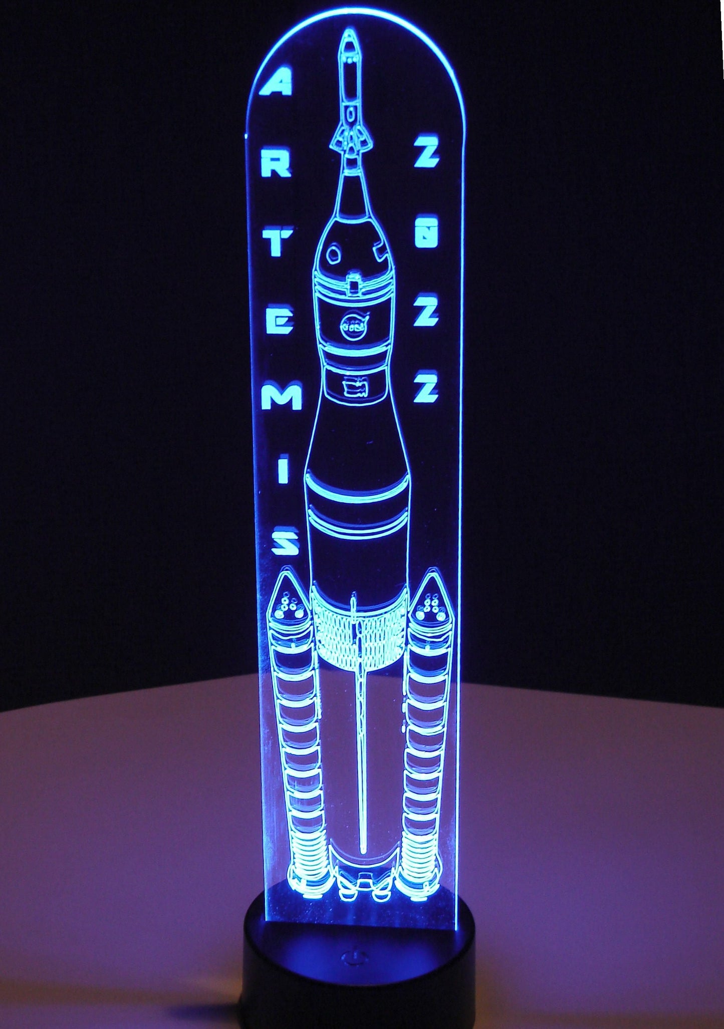 Artemis Moon Rocket Night Light- 16" tall