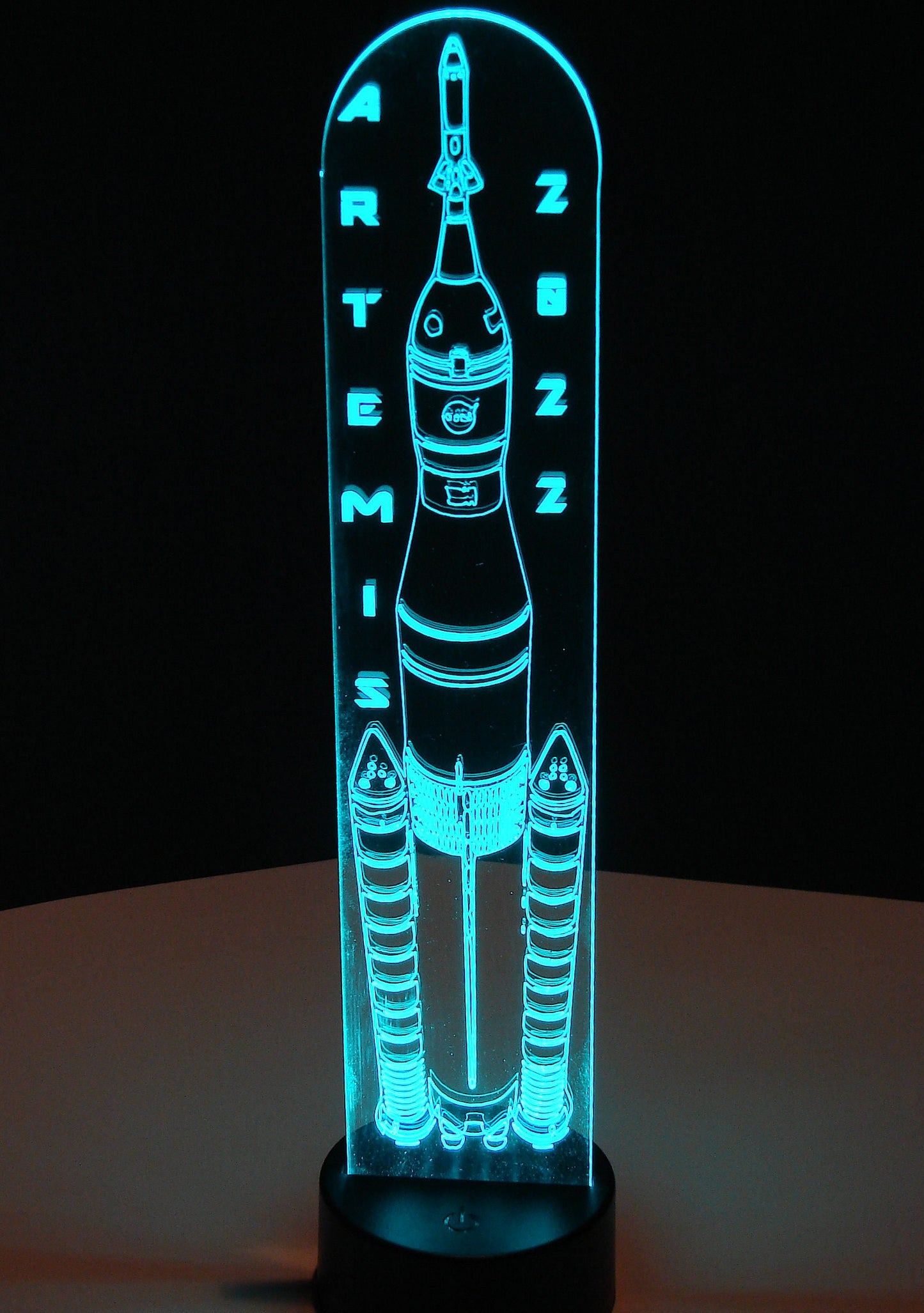 Artemis Moon Rocket Night Light- 16" tall