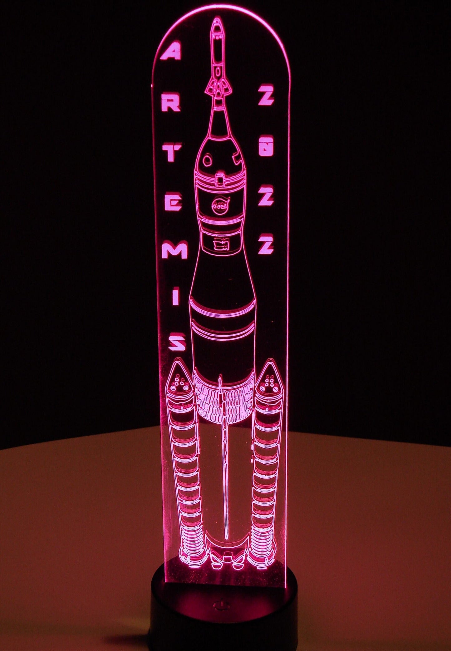Artemis Moon Rocket Night Light- 16" tall