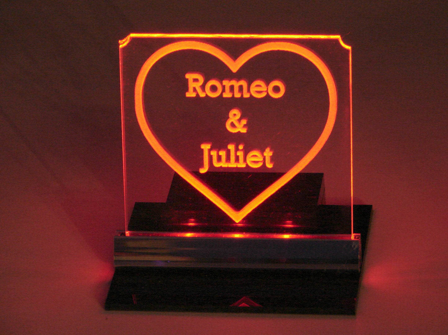 LED Place Setting Sign-Deluxe Style-Large-Personalized-Set of 8