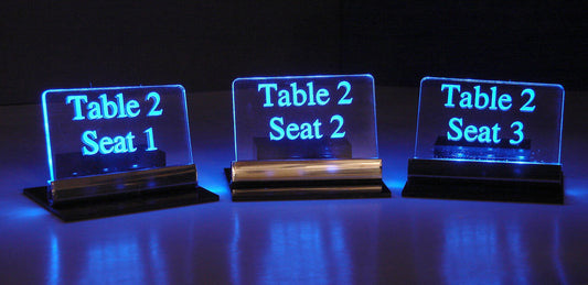 LED Place Setting Sign-Generic-Versatile place setting system.