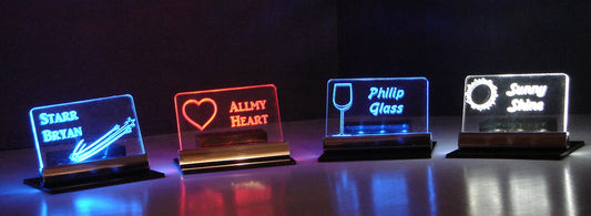 LED Place Setting Sign-Deluxe Style-Small-Personalized