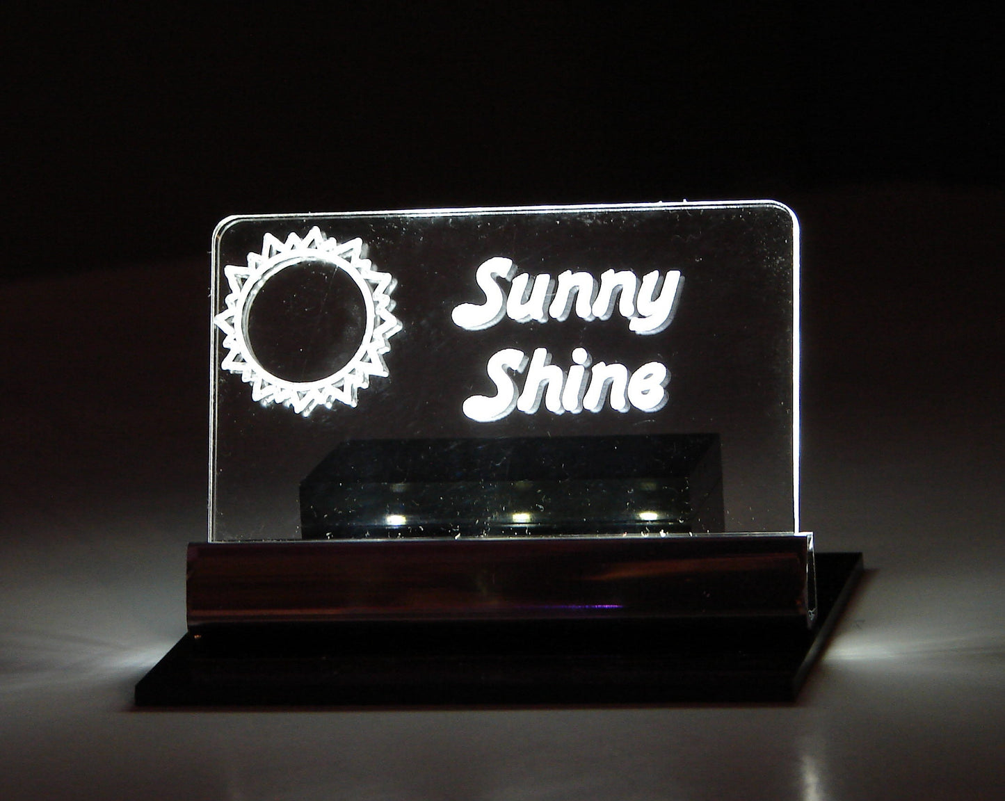 LED Place Setting Sign-Deluxe Style-Small-Personalized