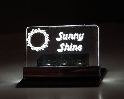 LED Place Setting Sign-Deluxe Style-Small-Personalized