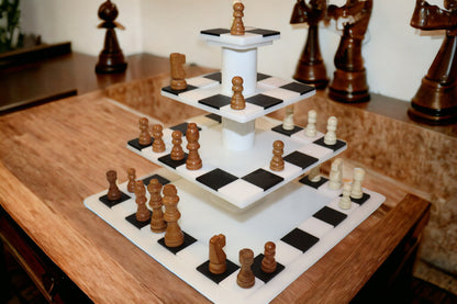 Zx4 Chessboard-4 Level chessboard is played exactly like classic chess is played on a flat chessboard. Multi-Level Chessboard. Gameboard
