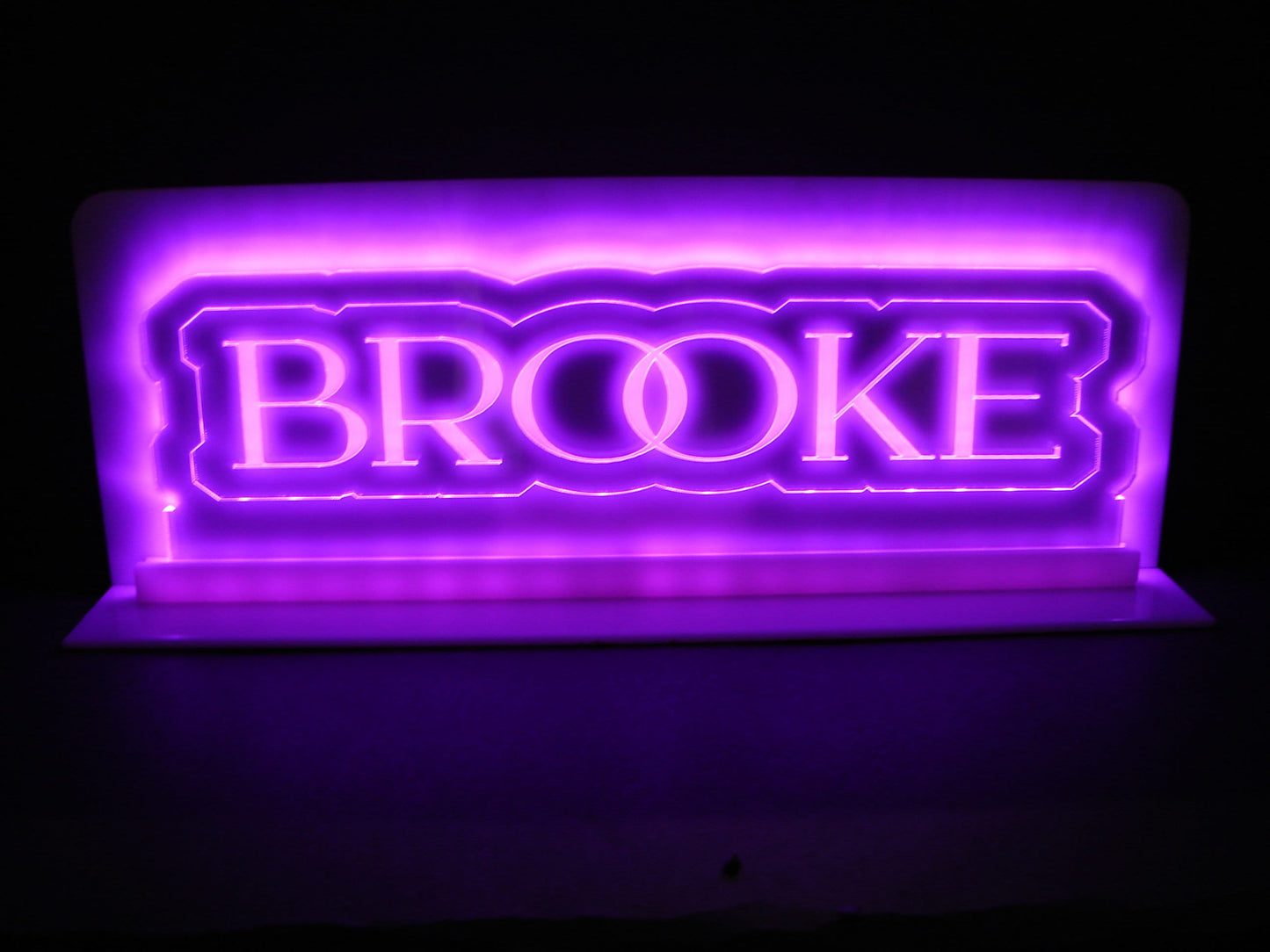 LED Sign-Large Format-24" wide x 12" High-Your Message or Logo-Neon Style Sign