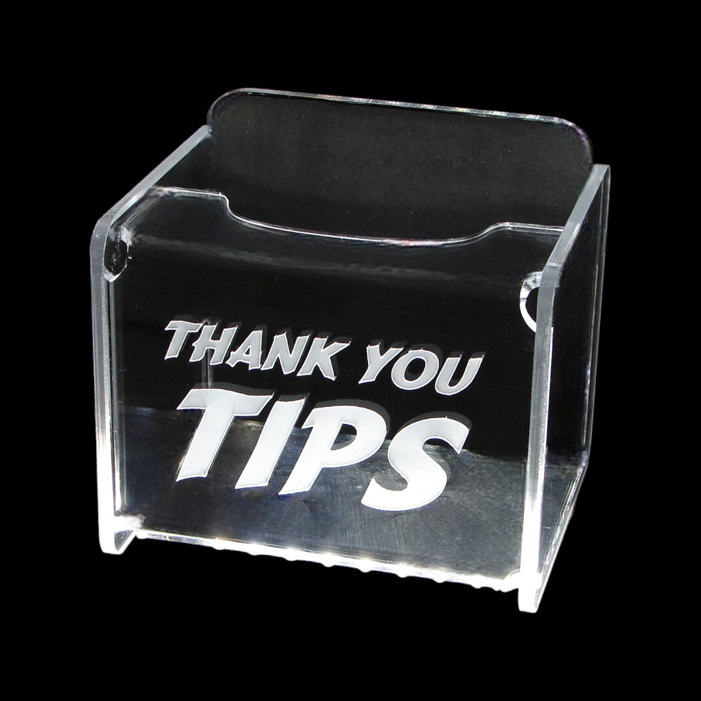 LED Glowing Tip Box- Signboard Font-  Tip Jar -LED Tip Jar -Light up tip Jar -Ballot Box- Card Box- Musician Tip Jar