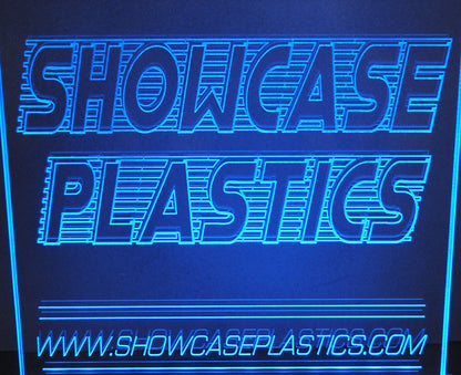 Glowing LED Sign.. . Any message or logo ..Deluxe Model ...Dual Powered ..12" x 8"