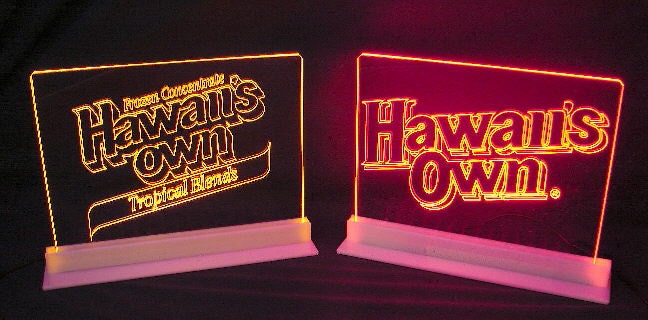 Glowing LED Sign.. . Any message or logo ..Deluxe Model ...Dual Powered ..12" x 8"