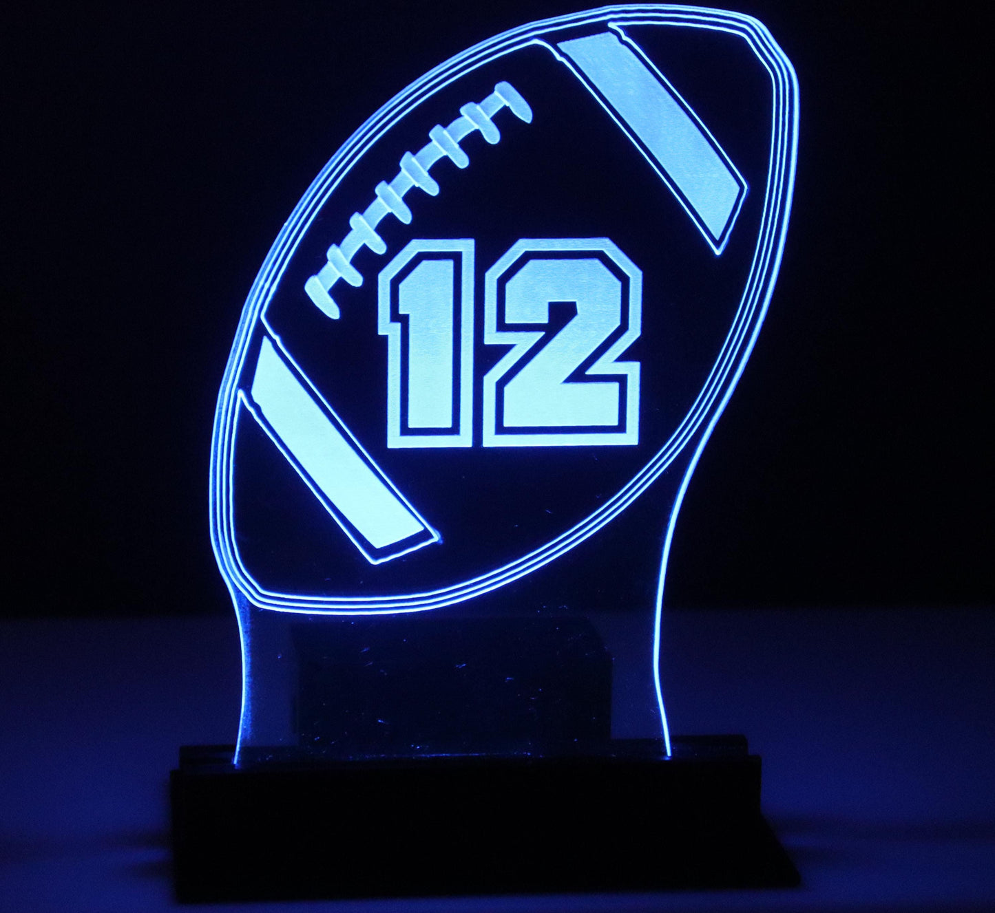 LED Table Number - Set of 4- Football Design