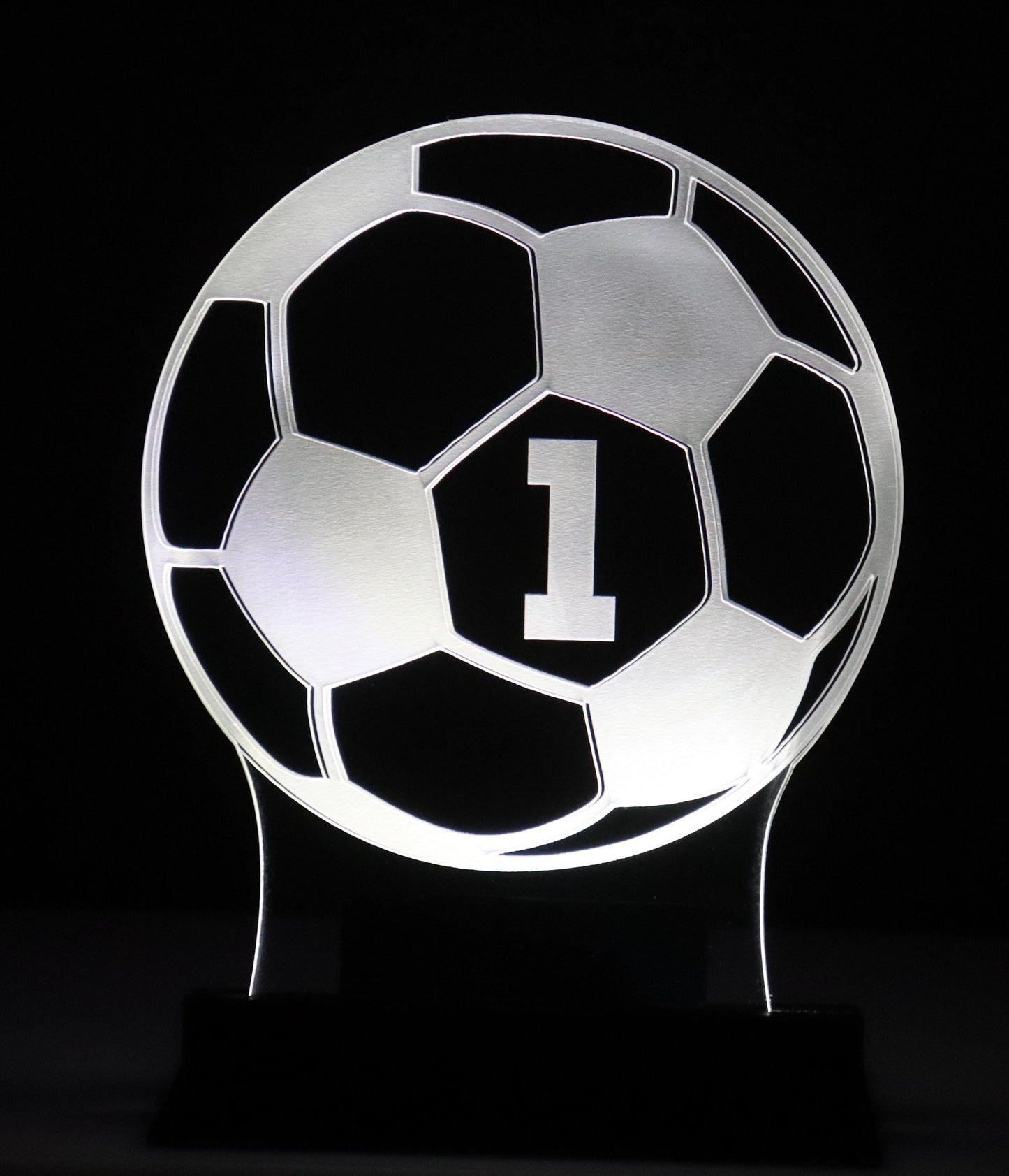 LED Table Number - Set of 4- Soccer Ball Design