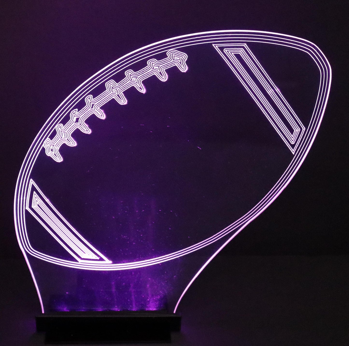 LED Football Centerpiece-12" wide x 10" high-Table Decor-9 Volt Battery Powered-Add your logo or message!