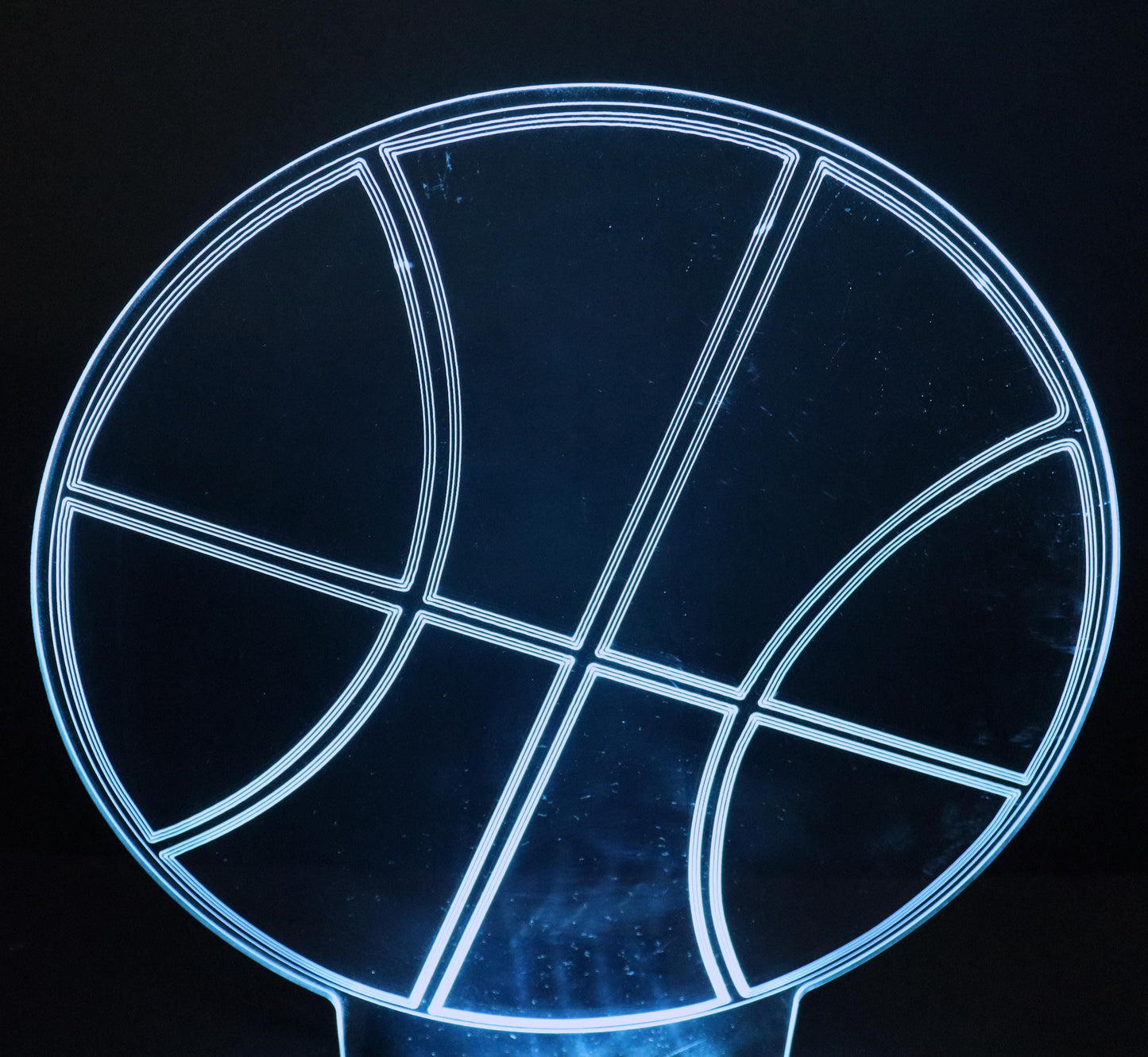 LED Basketball Centerpiece-10" wide x 10" high-Table Decor-9 Volt Battery Powered-Add your logo or message!