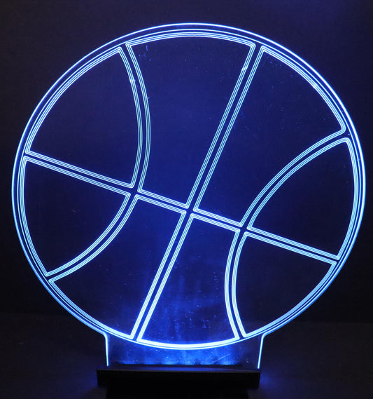 LED Basketball Centerpiece-10" wide x 10" high-Table Decor-9 Volt Battery Powered-Add your logo or message!