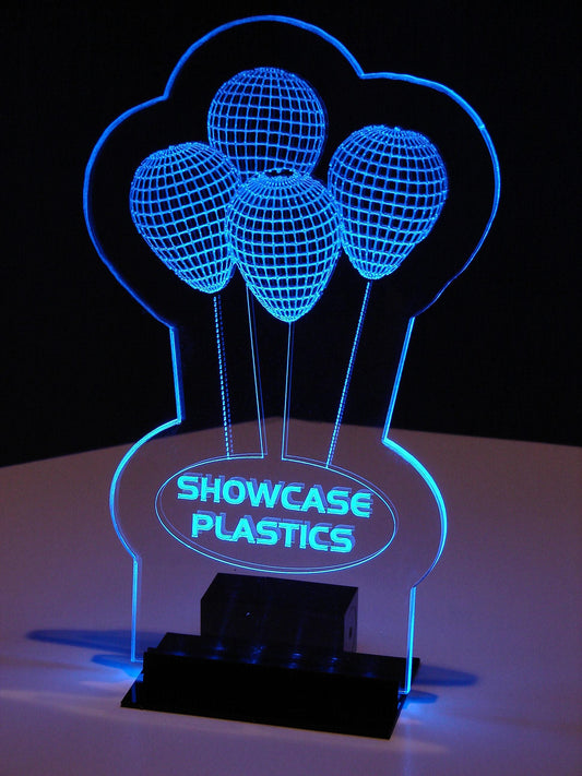 Customized Logo Centerpiece-Your logo or message-Choice of 9 LED colors-Corporate Event Centerpiece