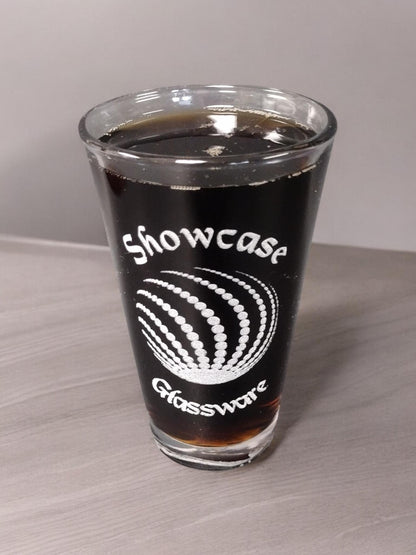 Set of 4 Bar Glasses - Clear or Smoked with laser etching of your event or logo.