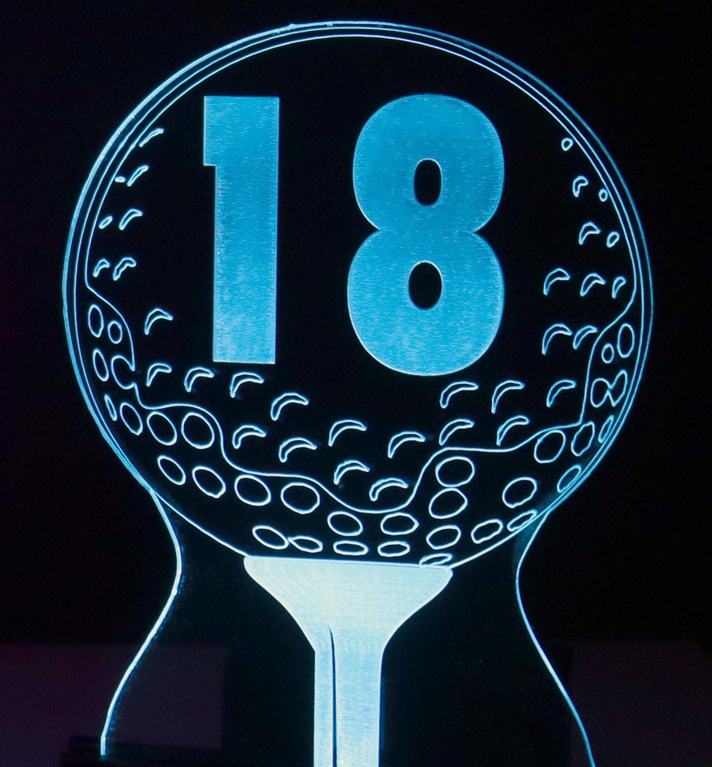 LED Table Number - Set of 4- Golf Ball Design