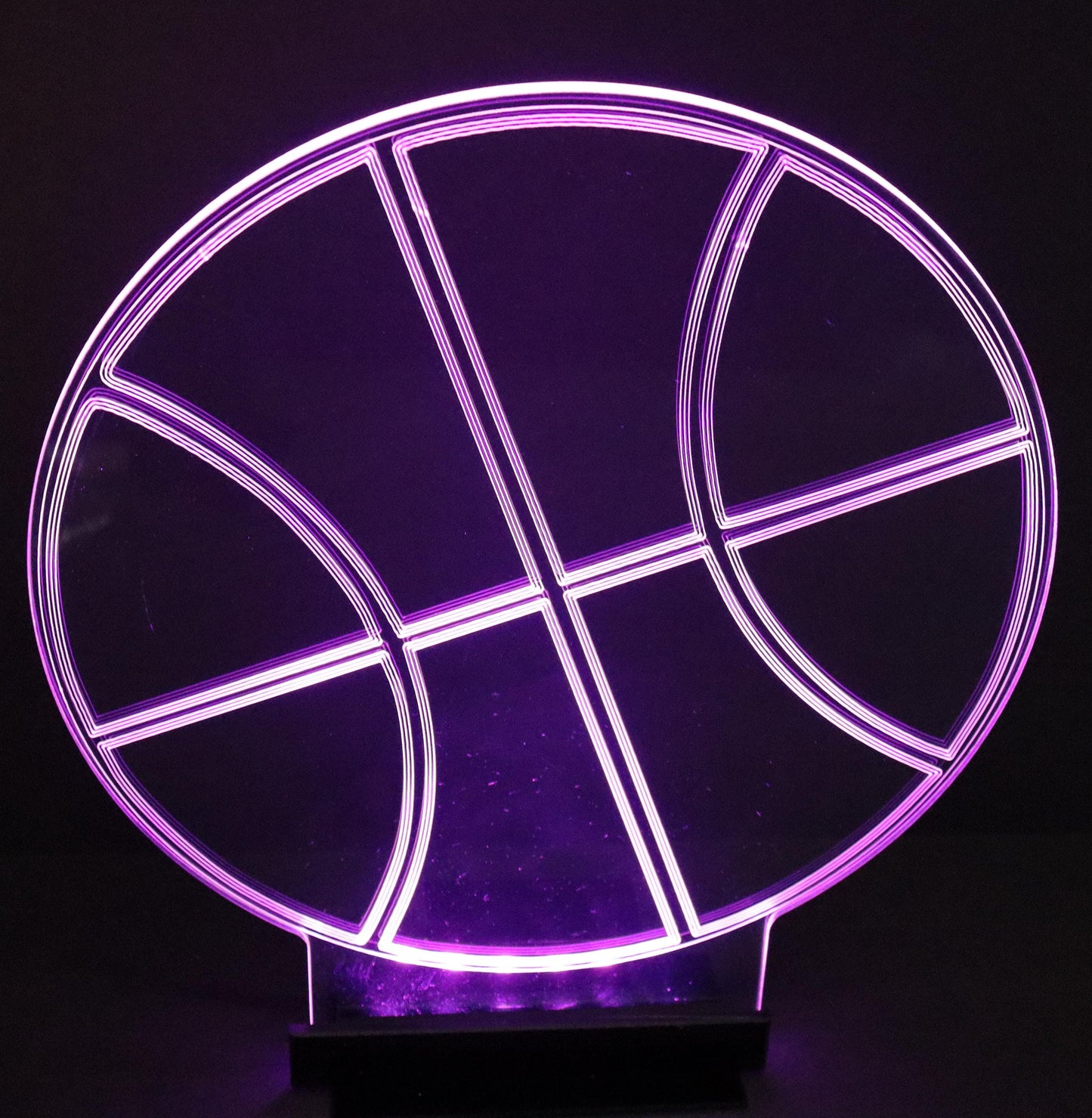 LED Basketball Centerpiece-10" wide x 10" high-Table Decor-9 Volt Battery Powered-Add your logo or message!